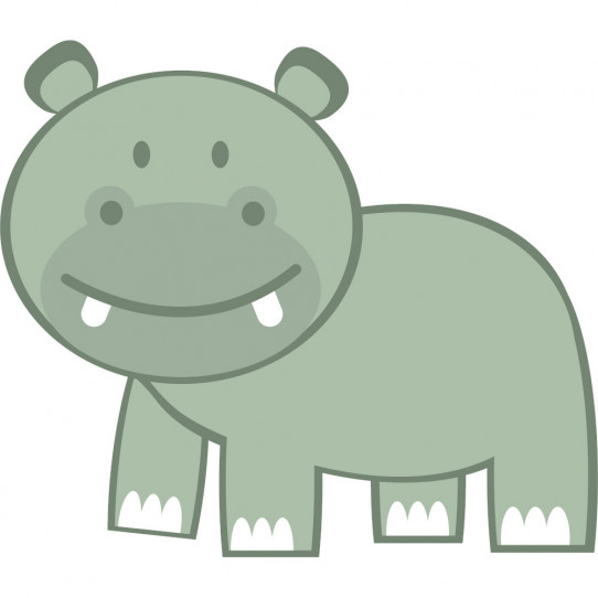 Stickers hippopotame