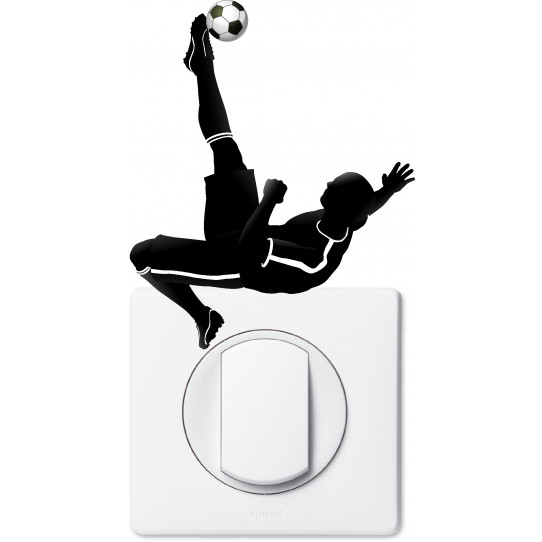 Stickers joueur de foot pour prise et interrupteur