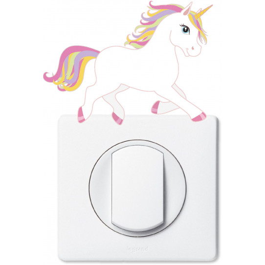 Stickers licorne pour prise et interrupteur