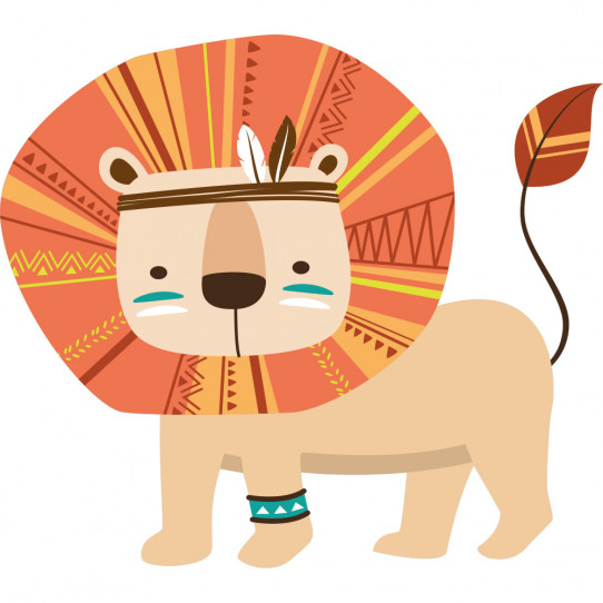 Stickers lion indien