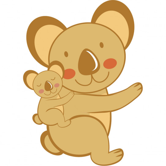 Stickers maman et bébé koala