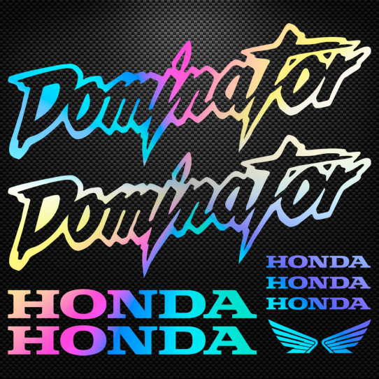 Stickers moto holographique - Honda Dominator