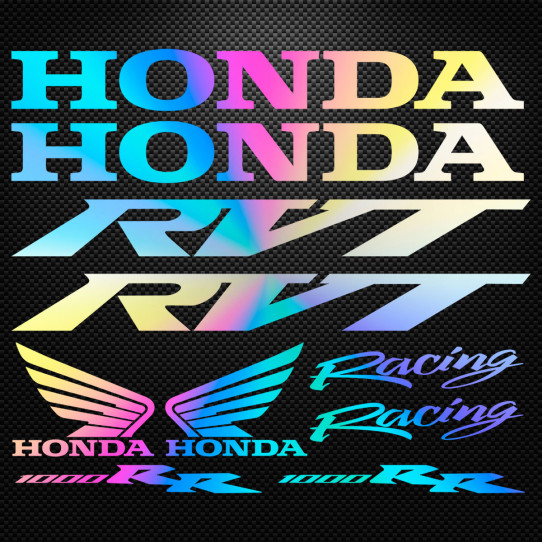 Stickers moto holographique - Honda Racing RVT 1000RR