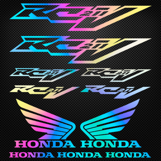 Stickers moto holographique - Honda RCV 211