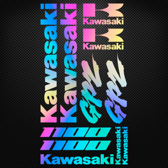 Stickers moto holographique - Kawasaki GPZ 1100