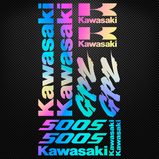 Stickers moto holographique - Kawasaki GPZ 500S