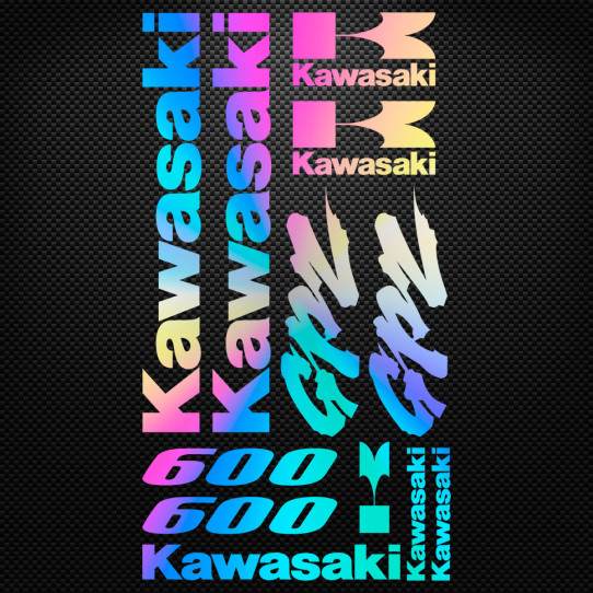 Stickers moto holographique - Kawasaki GPZ 600