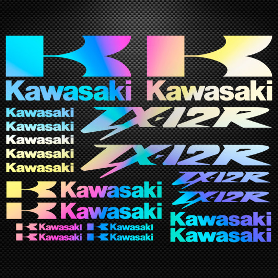 Stickers moto holographique - Kawasaki Ninja ZX-12R