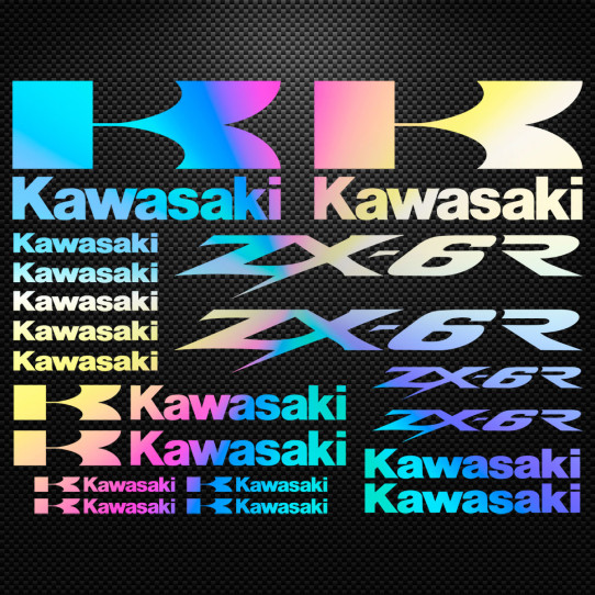 Stickers moto holographique - Kawasaki Ninja ZX-6R