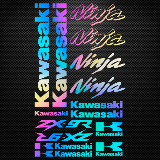 Stickers moto holographique - Kawasaki Ninja ZX-9R