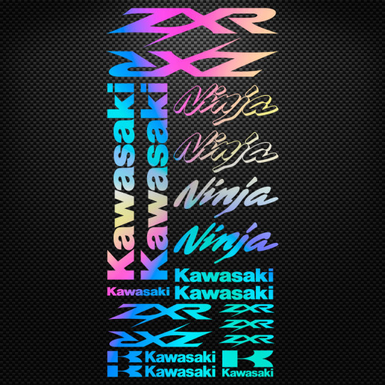 Stickers moto holographique - Kawasaki Ninja ZXR