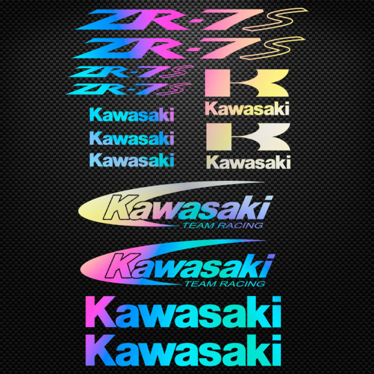 Stickers moto holographique - Kawasaki ZR-7S