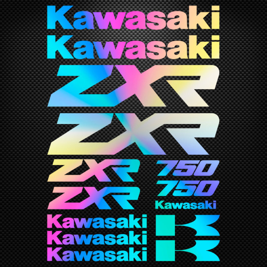 Stickers moto holographique - Kawasaki ZXR 750