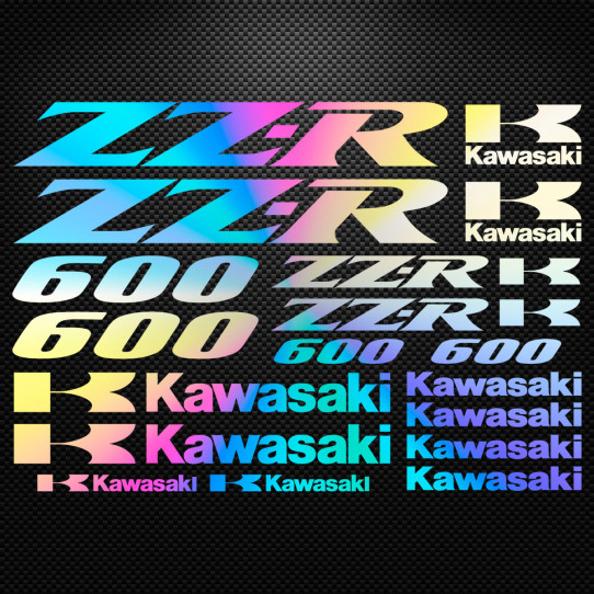 Stickers moto holographique - Kawasaki ZZ-R 600