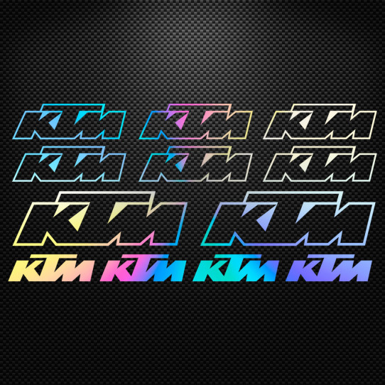 Stickers moto holographique - KTM