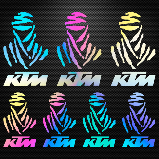 Stickers moto holographique - KTM DAKAR
