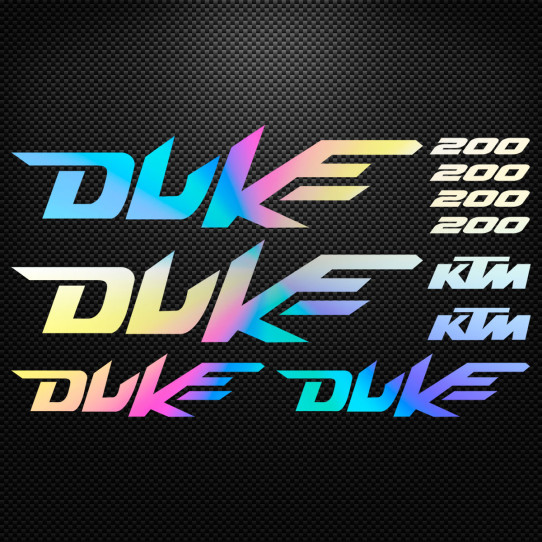 Stickers moto holographique - KTM DUKE 200