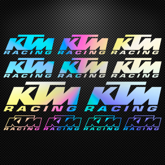 Stickers moto holographique - KTM RACING