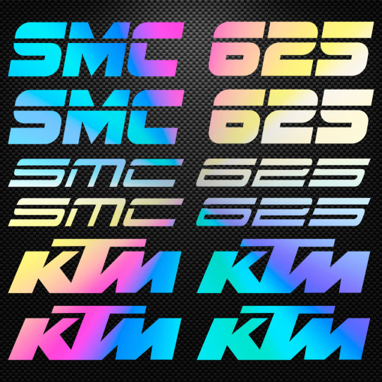Stickers moto holographique - KTM SMC 625