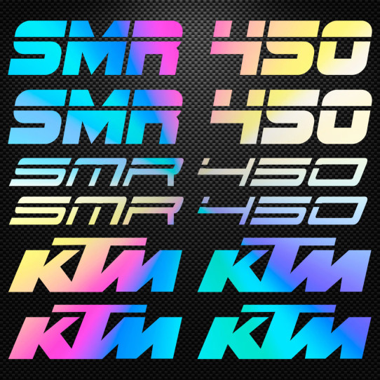 Stickers moto holographique - KTM SMR 450
