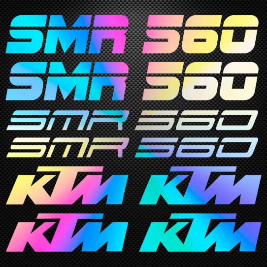 Stickers moto holographique - KTM SMR 560