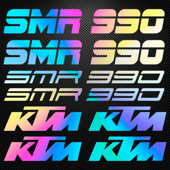 Stickers moto holographique - KTM SMR 990