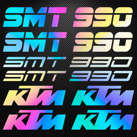Stickers moto holographique - KTM SMT 990