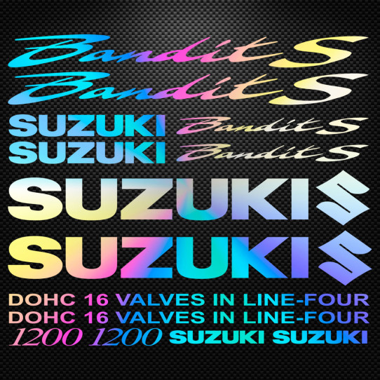 Stickers moto holographique - SUZUKI Bandit 1200S