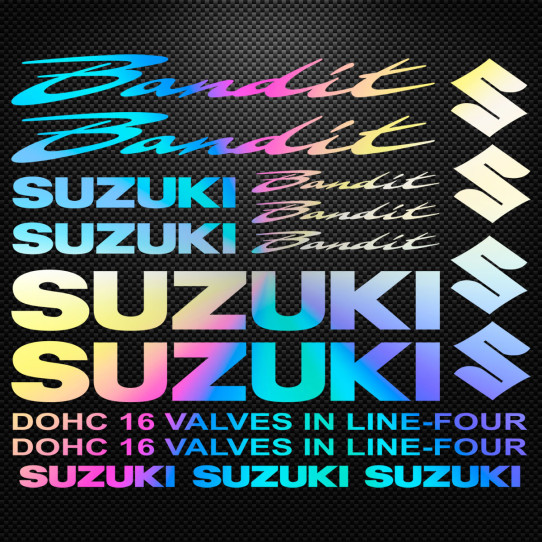 Stickers moto holographique - SUZUKI Bandit