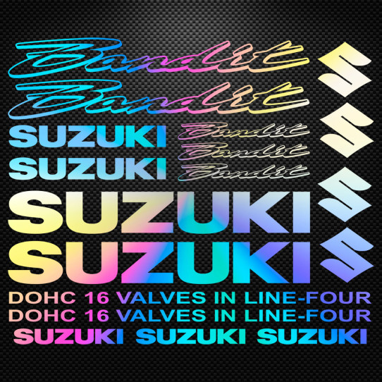 Stickers moto holographique - SUZUKI Bandit