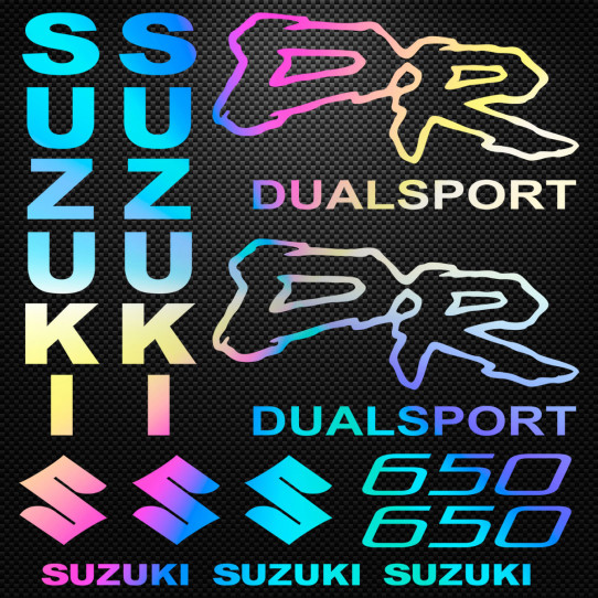 Stickers moto holographique - SUZUKI DR Dual sport 650