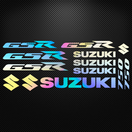Stickers moto holographique - SUZUKI GSR 750