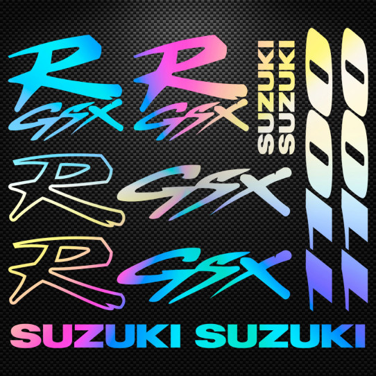Stickers moto holographique - SUZUKI GSX R 1100