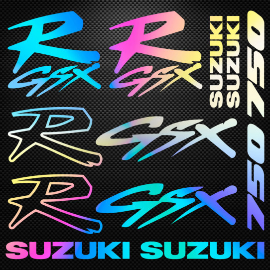 Stickers moto holographique - SUZUKI GSX R 750