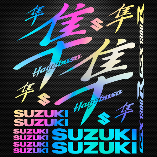 Stickers moto holographique - SUZUKI HAYABUSA GSX 1300R