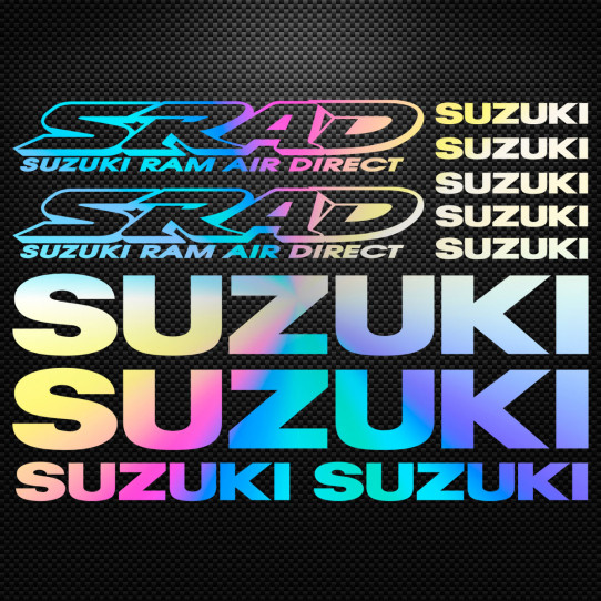 Stickers moto holographique - SUZUKI SRAD