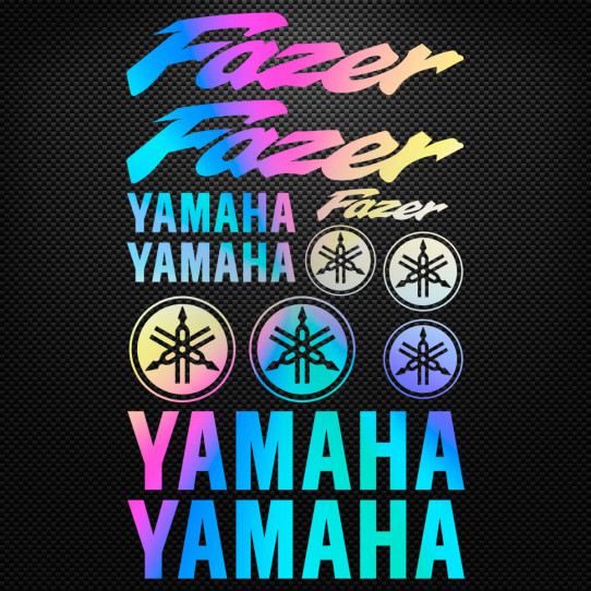 Stickers moto holographique - YAMAHA Fazer