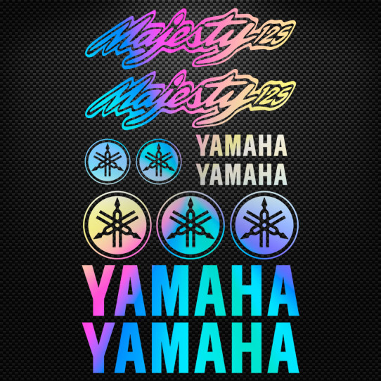 Stickers moto holographique - YAMAHA MAJESTY 125