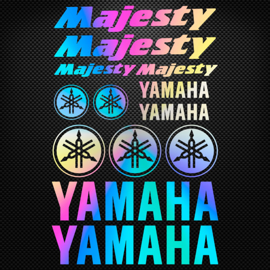 Stickers moto holographique - YAMAHA MAJESTY