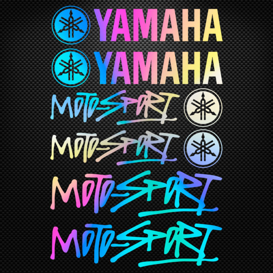 Stickers moto holographique - YAMAHA MOTO-SPORT