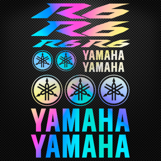 Stickers moto holographique - YAMAHA R6