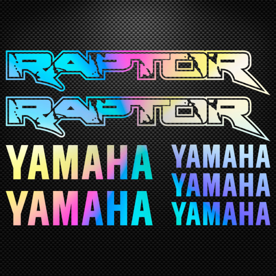 Stickers moto holographique - YAMAHA RAPTOR