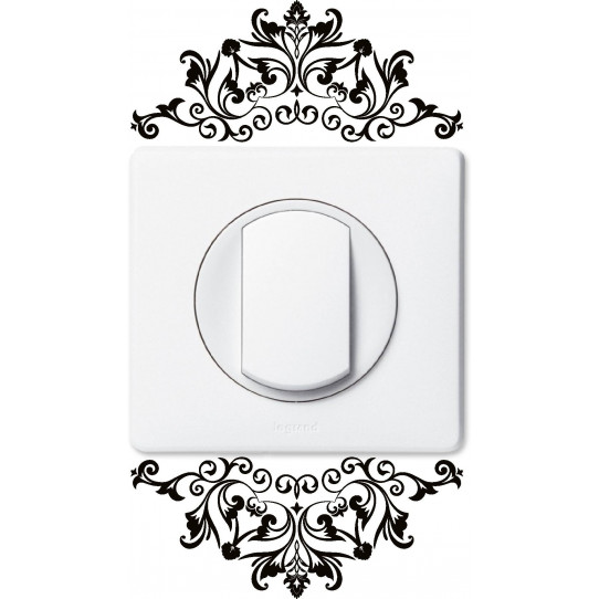 Stickers ornement pour prise et interrupteur