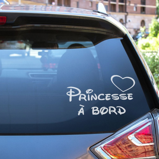 Stickers princesse à bord