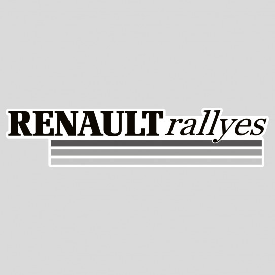Stickers renault rallyes