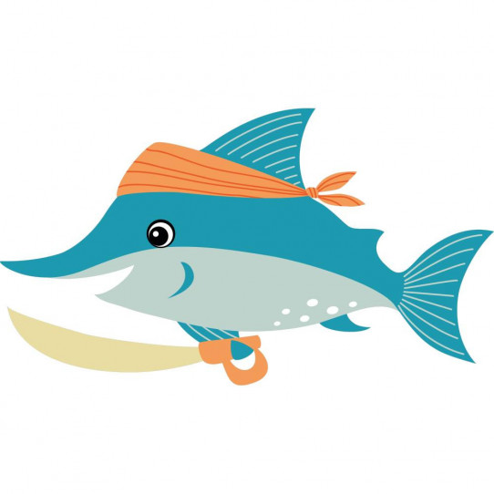 Stickers requin pirate