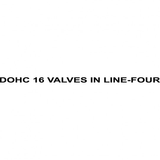 Stickers suzuki dohc 16 valves in line-four