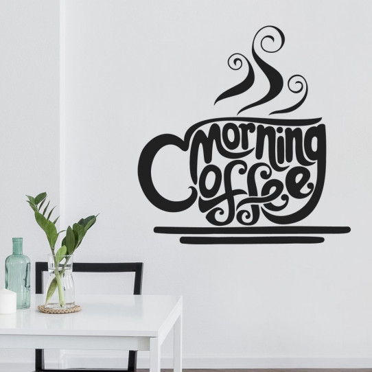 Stickers tasse morning coffee