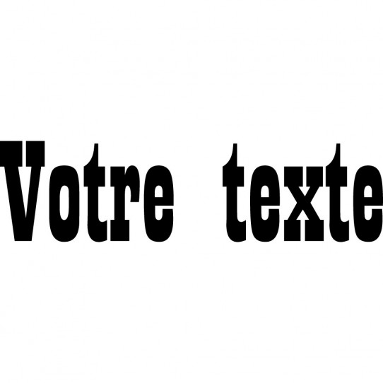 Stickers texte personnalisé