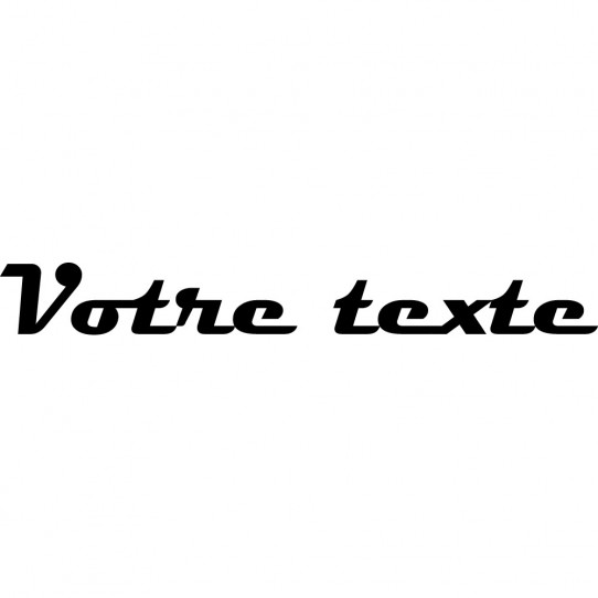 Stickers texte personnalisé